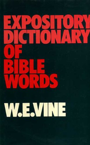 Product Image: Expository Dictionary of Bible Words