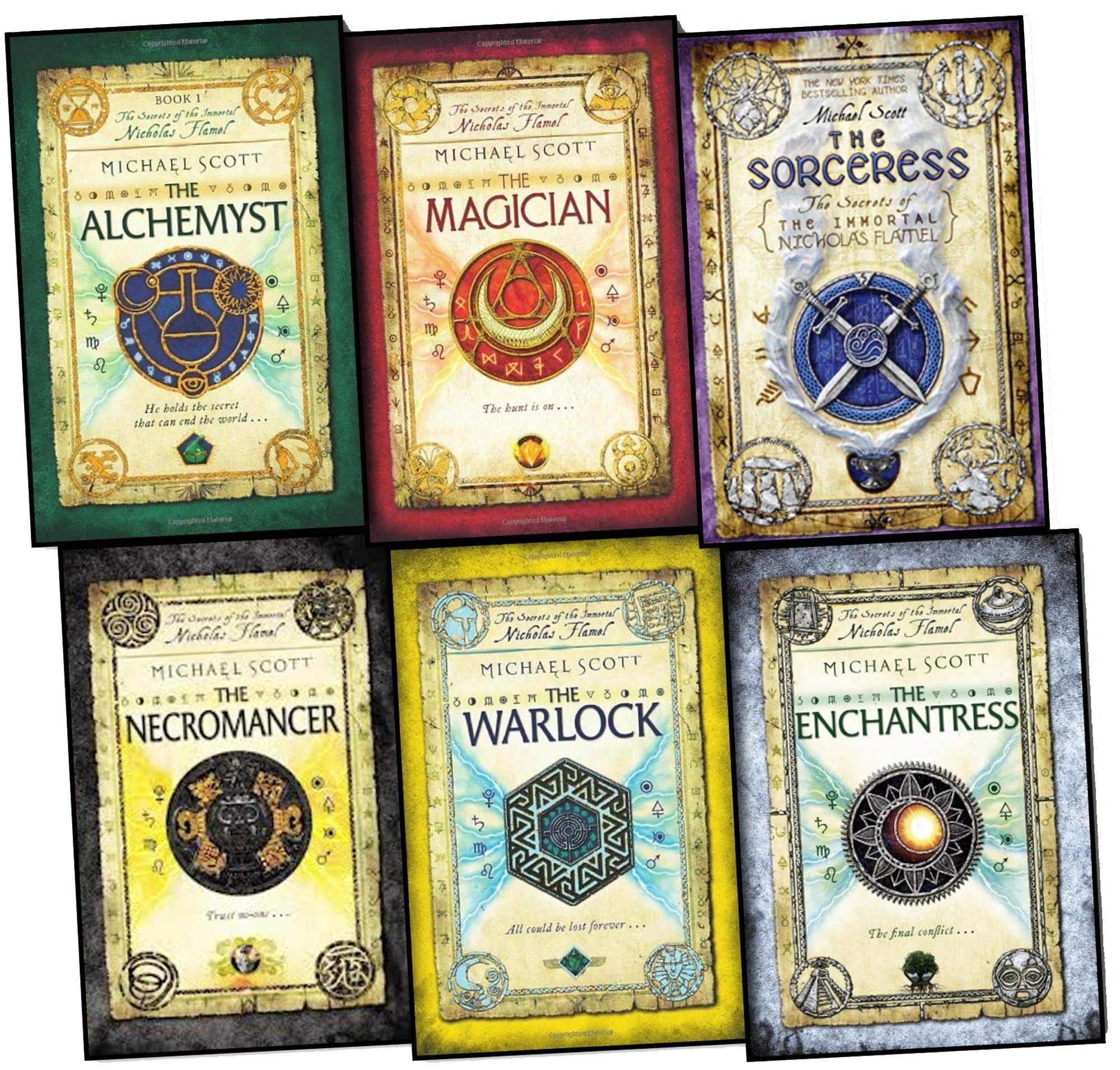 The Secrets of the Immortal Nicholas Flamel Series 1 - 6 Books Collection Set by Michael Scott (Alchemyst, Magician, Sorceress, Necromancer, Warlock & Enchantress) Fantasy & Sci-Fi