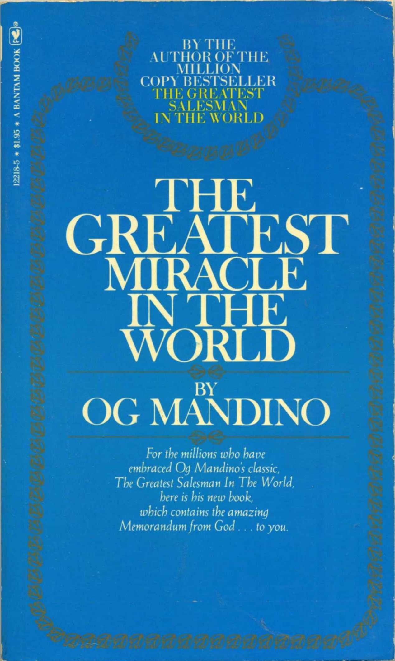 The Greatest Miracle in the World Books