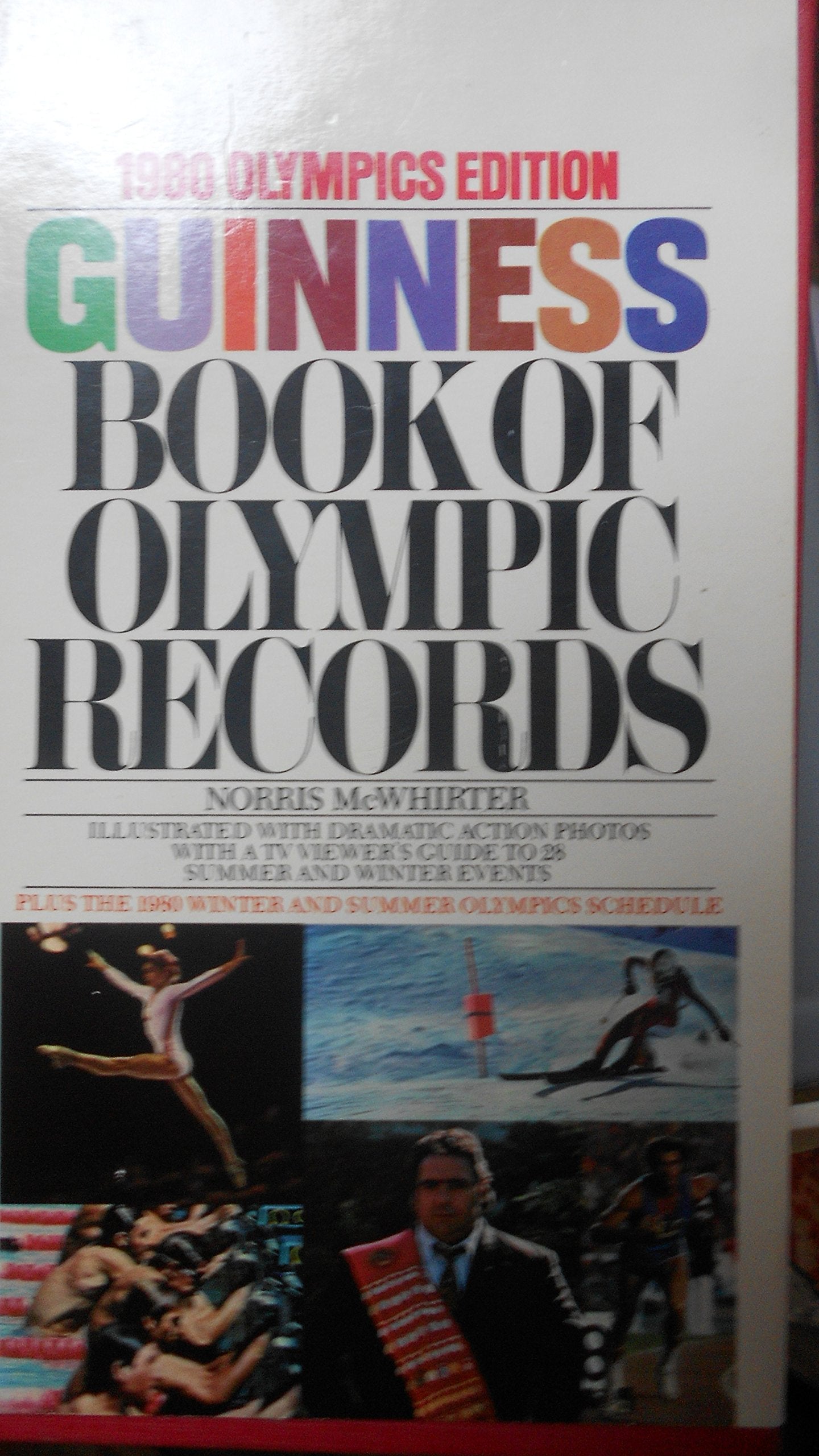 1980 Olympics Edition Guinness Book of Olympic Rec Books