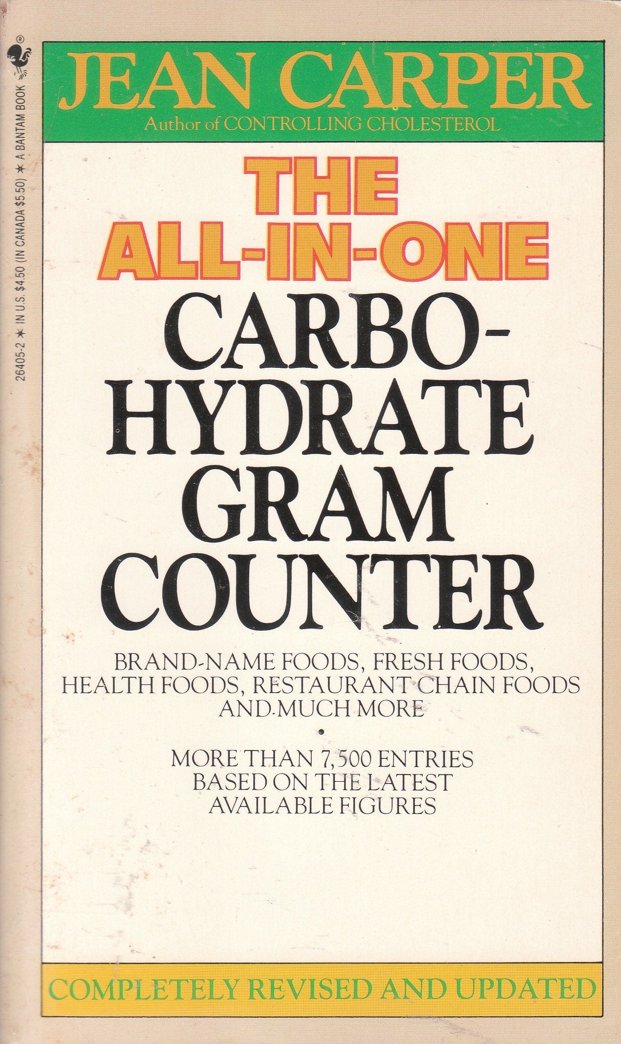 The All-In-One Carbohydrate Gram Counter Health, Nutrition & Fitness