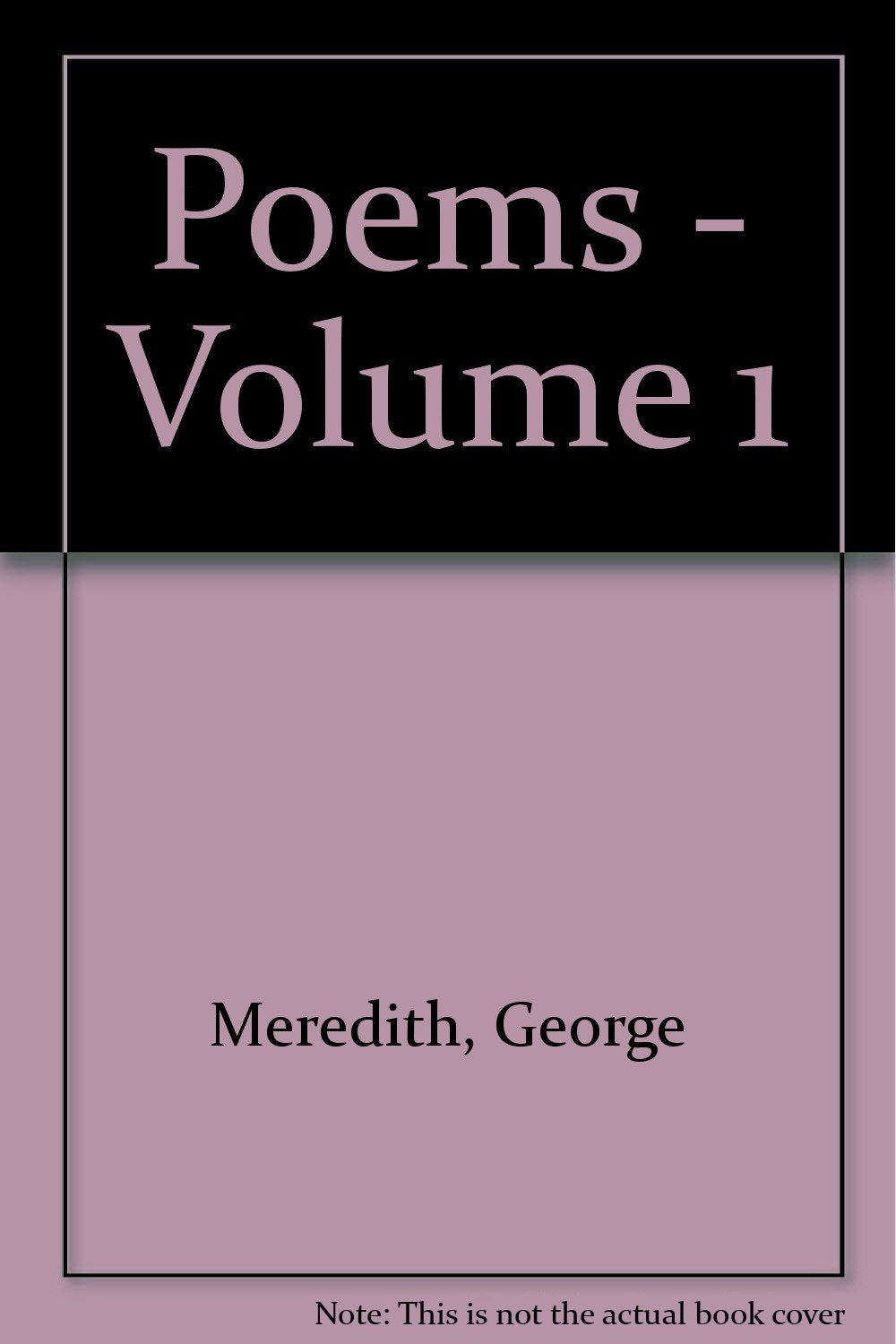 Product Image: Poems - Volume 1