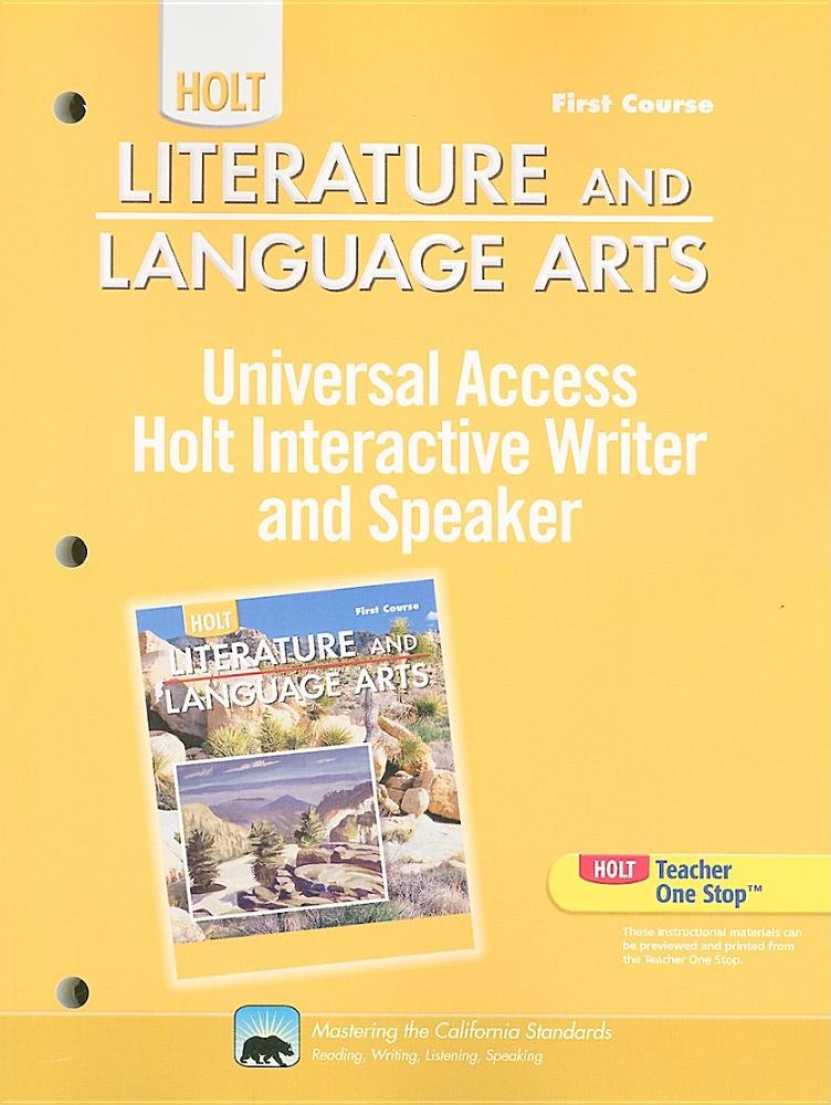 Just Folks: Holt Literature and Language Arts California Social Sciences