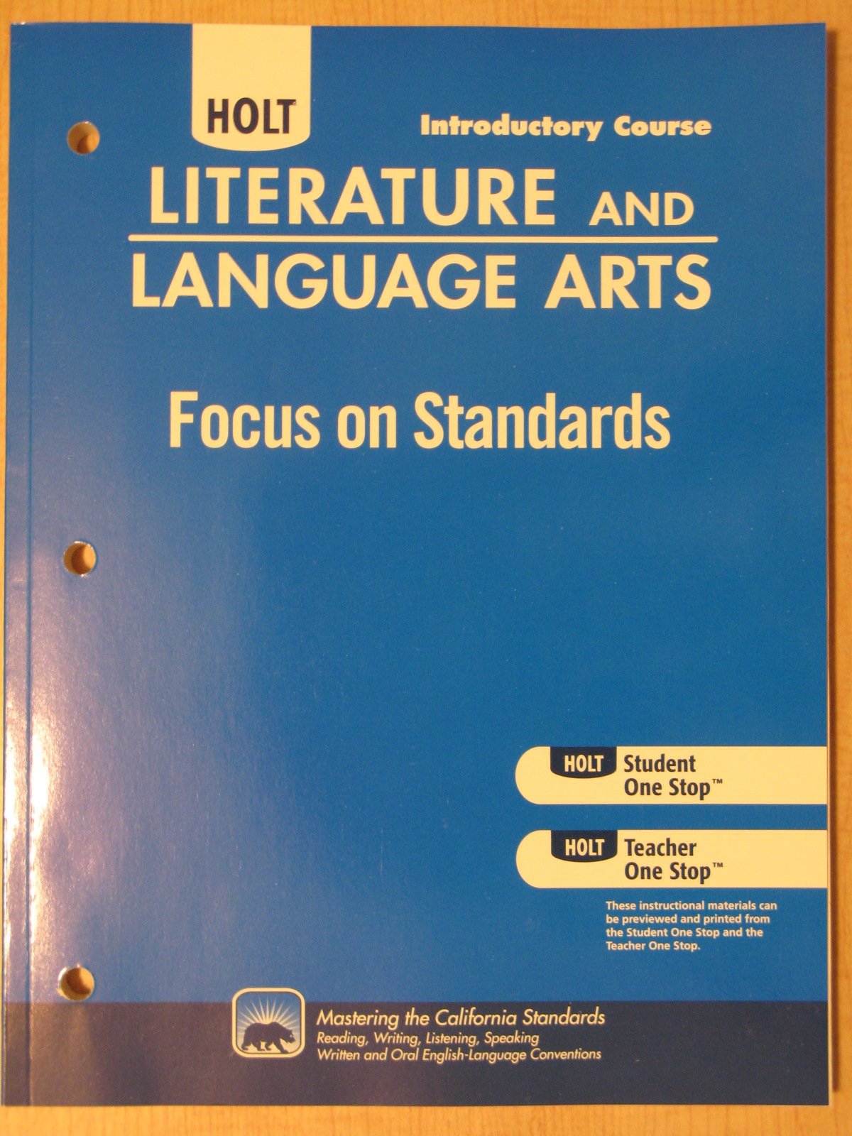 A Sentimental Journey Through France and Italy: Holt Literature and Language Arts California Social Sciences