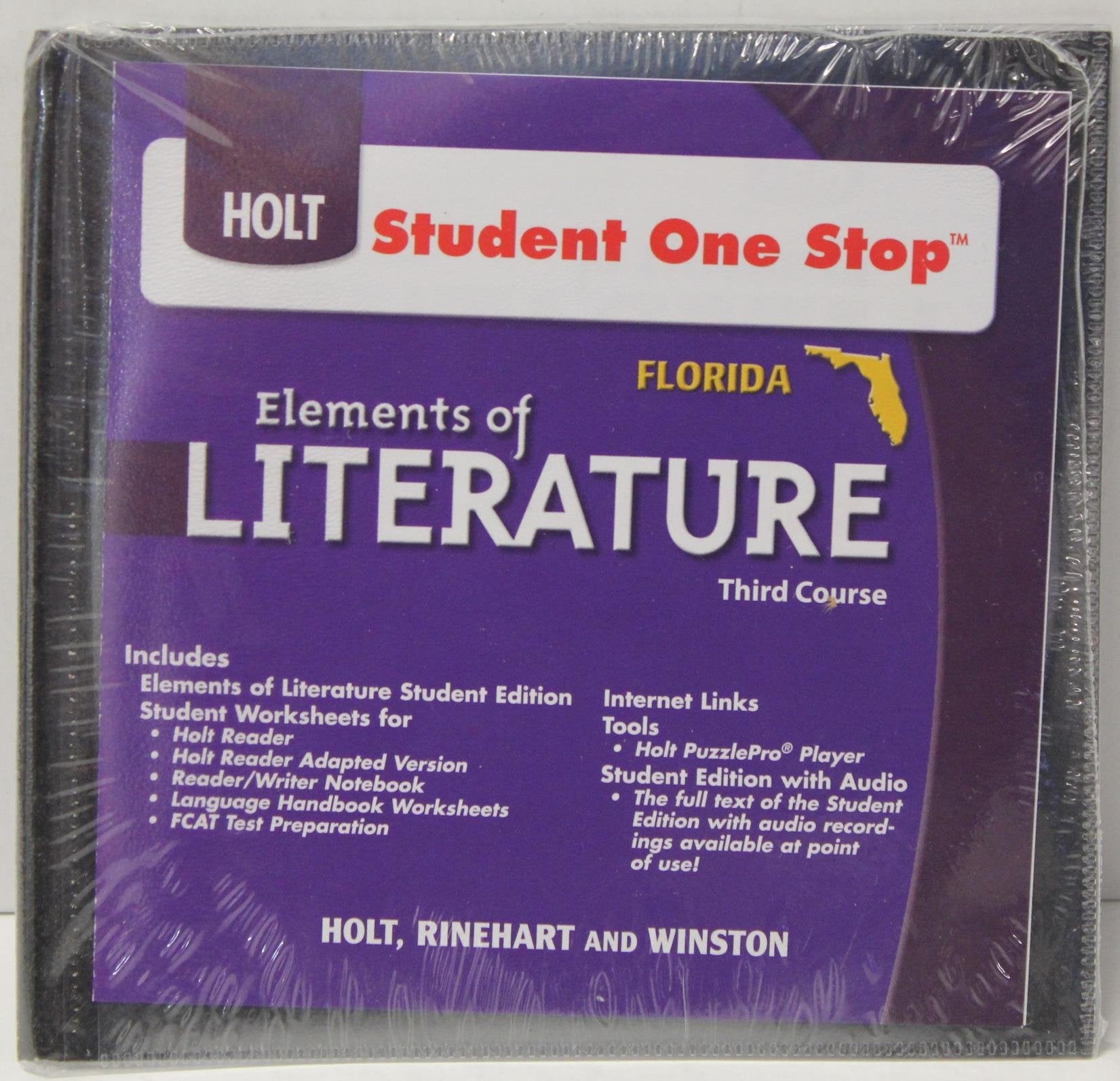 Elements of Literature, Grade 9 Student One-stop Cd-rom: Holt Elements of Literature Florida (Fl Eolit 2010) Education