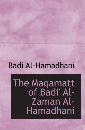 The Maqamatt of Badi' Al-Zaman Al-Hamadhani Religion & Esotericism