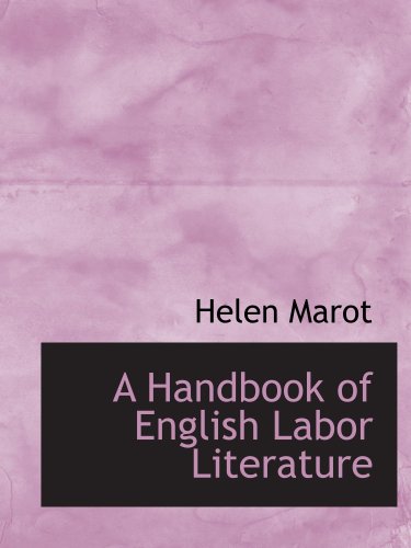 A Handbook of English Labor Literature Books