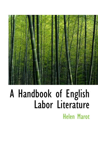 A Handbook of English Labor Literature Books