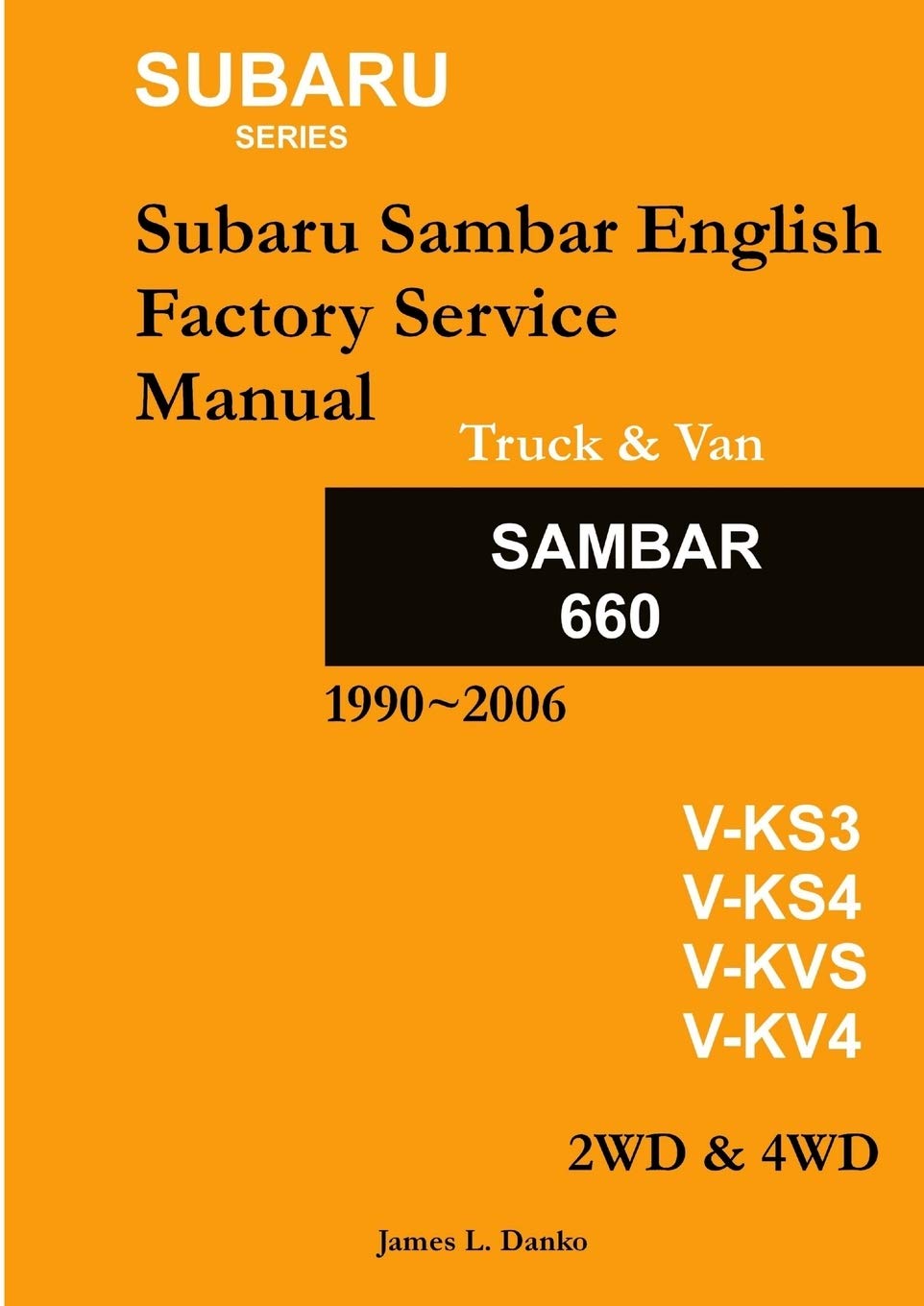 Subaru Sambar English Service Manual Reference Books