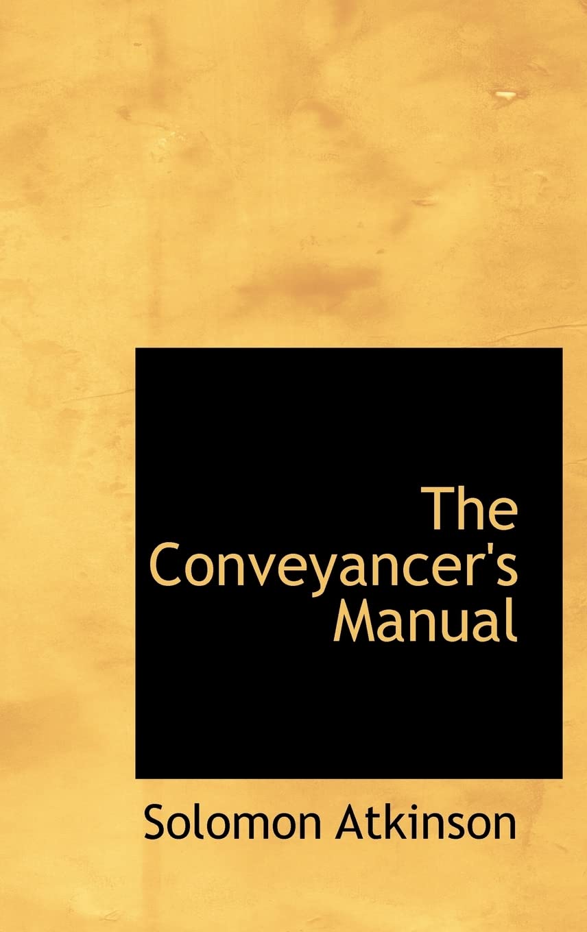 Product Image: The Conveyancer's Manual
