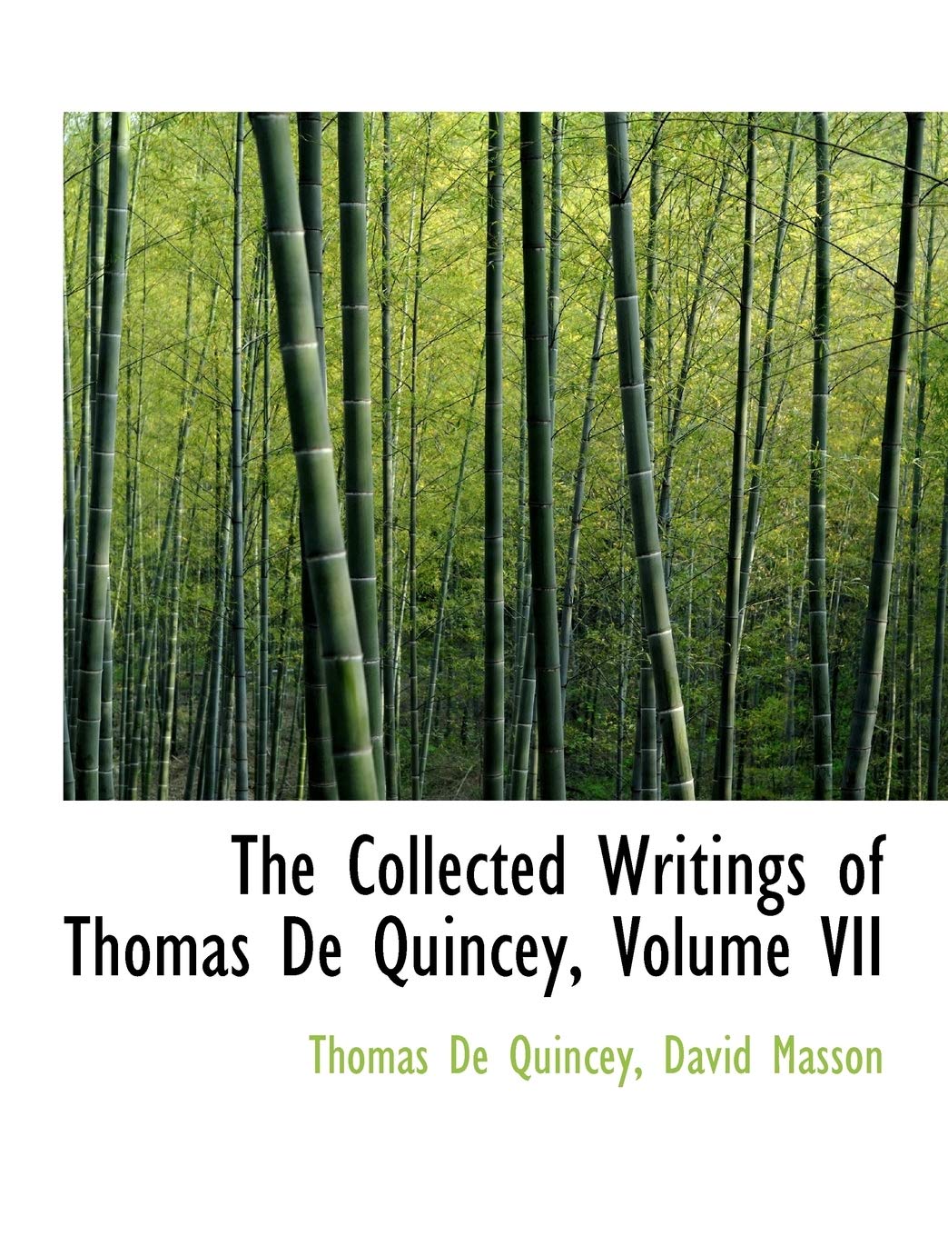 The Collected Writings of Thomas De Quincey Film, Art & Culture