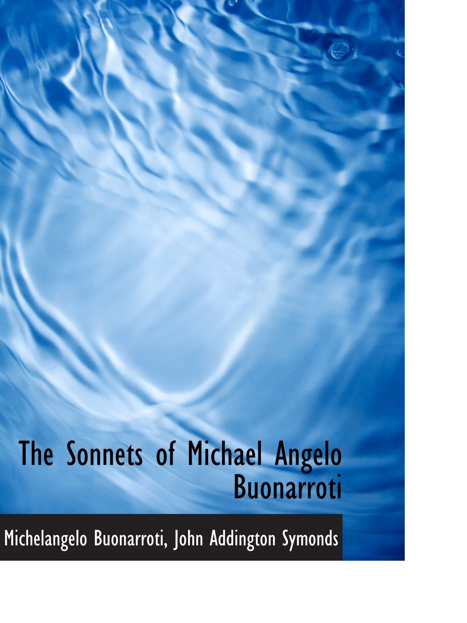 The Sonnets of Michael Angelo Buonarroti Politics & History