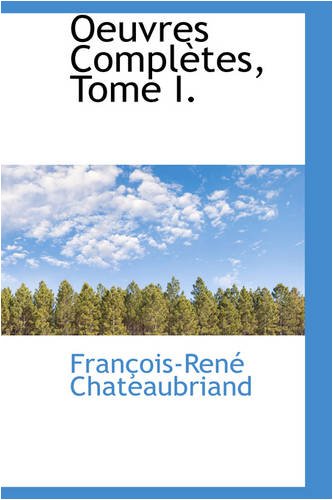 Oeuvres Compl Tes, Tome I. Books