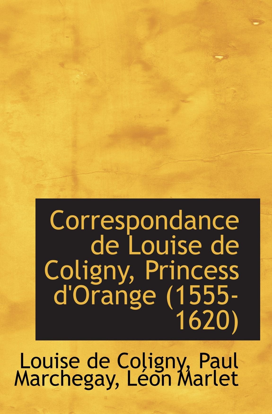 Correspondance de Louise de Coligny, Princess d'Orange (1555-1620) Politics & History