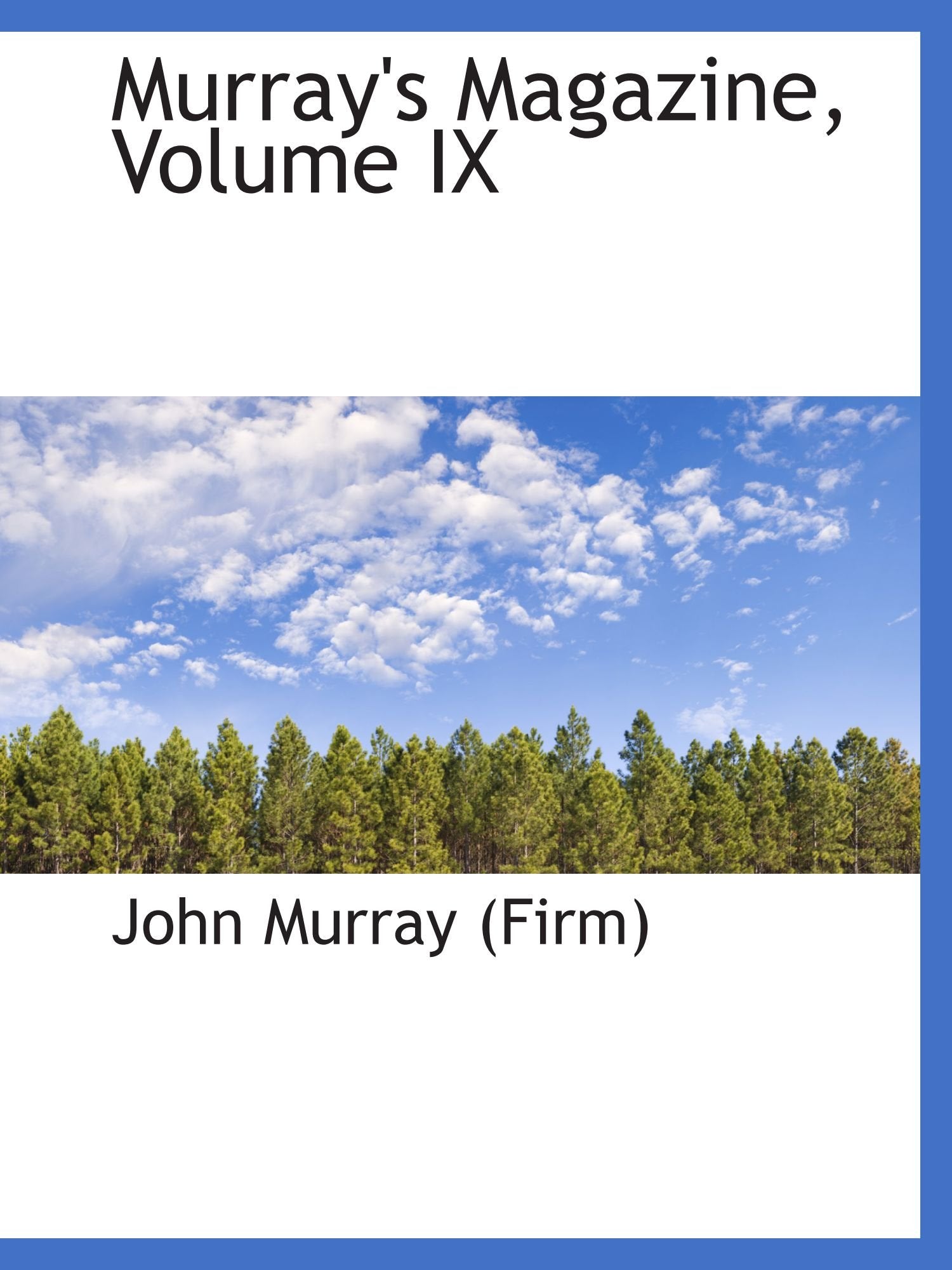 Product Image: Murray's Magazine, Volume IX
