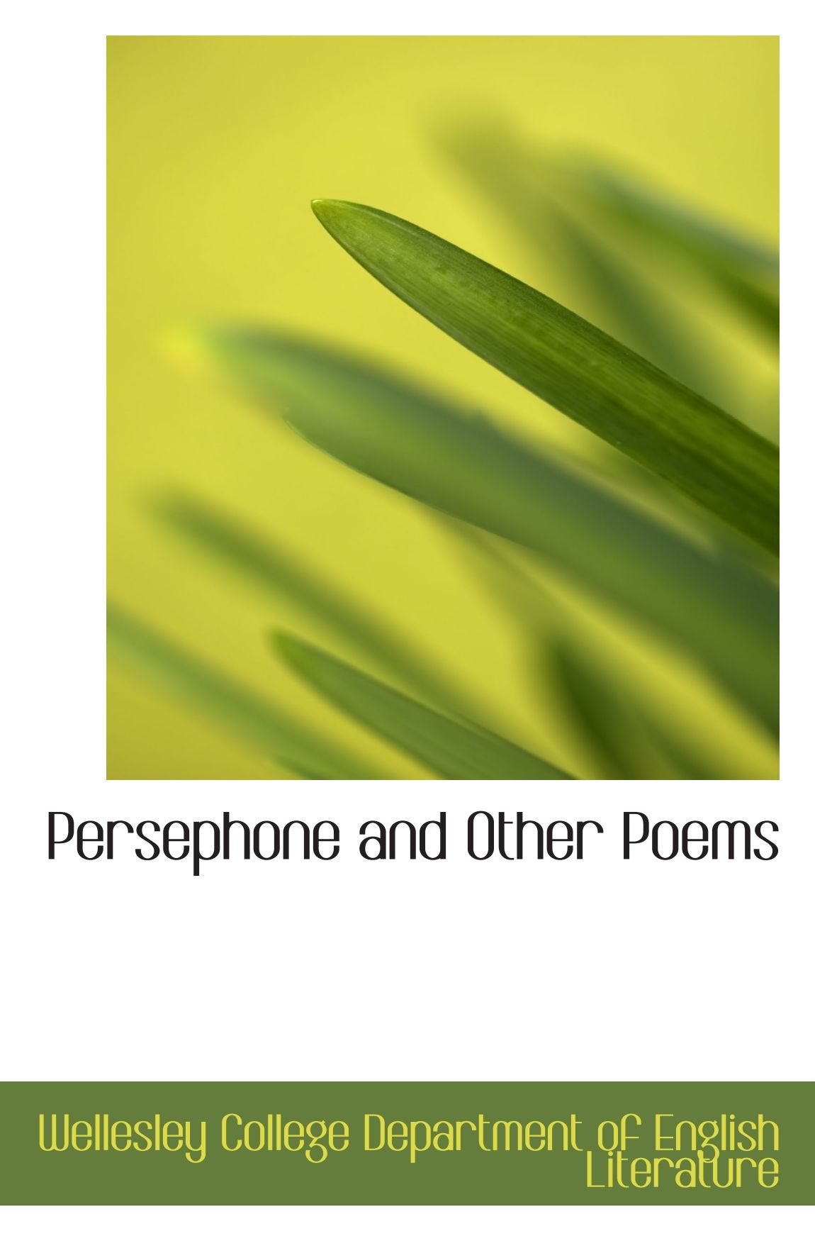 Persephone and Other Poems book