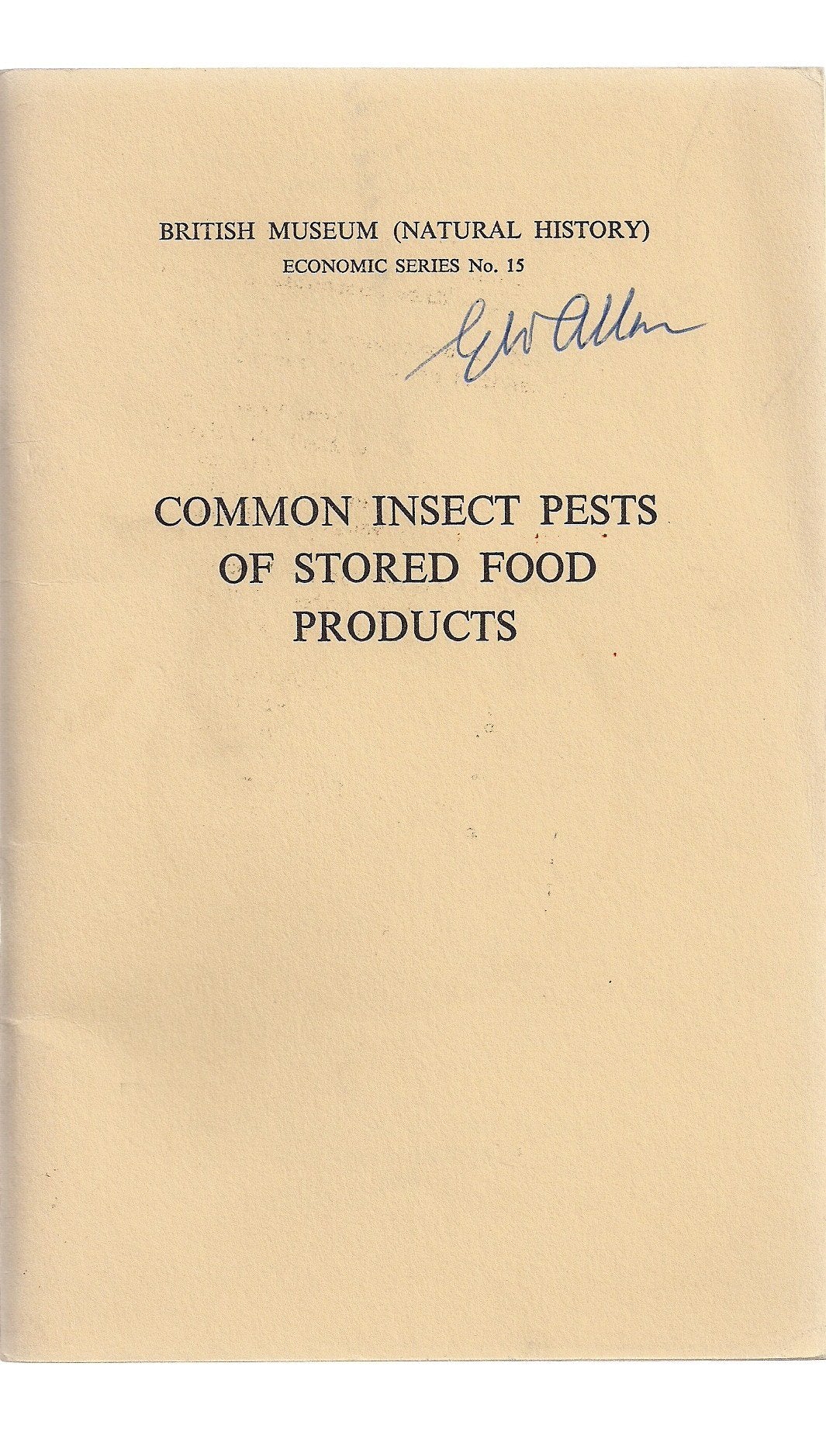 Common Insect Pests of Stored Food Products Natural Sciences