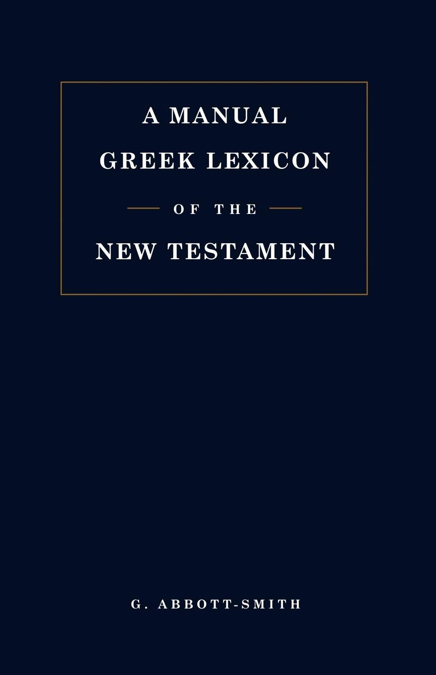 Manual Greek Lexicon of the New Testament Religion & Esotericism