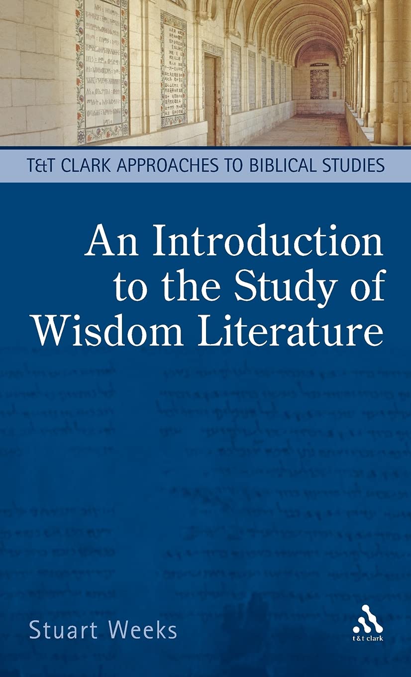 An Introduction to the Study of Wisdom Literature Religion & Esotericism