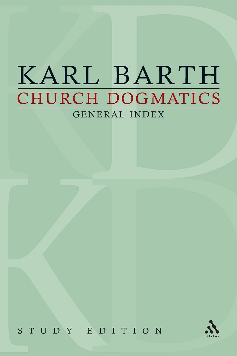 Product Image: Church Dogmatics Study Edition General Index