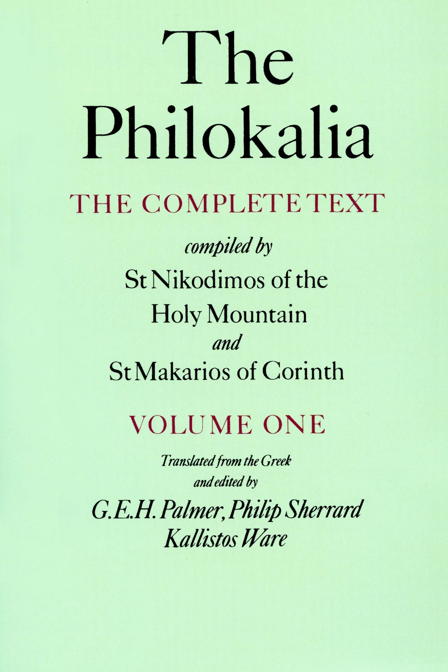 The Philokalia: The Complete Text (001) book