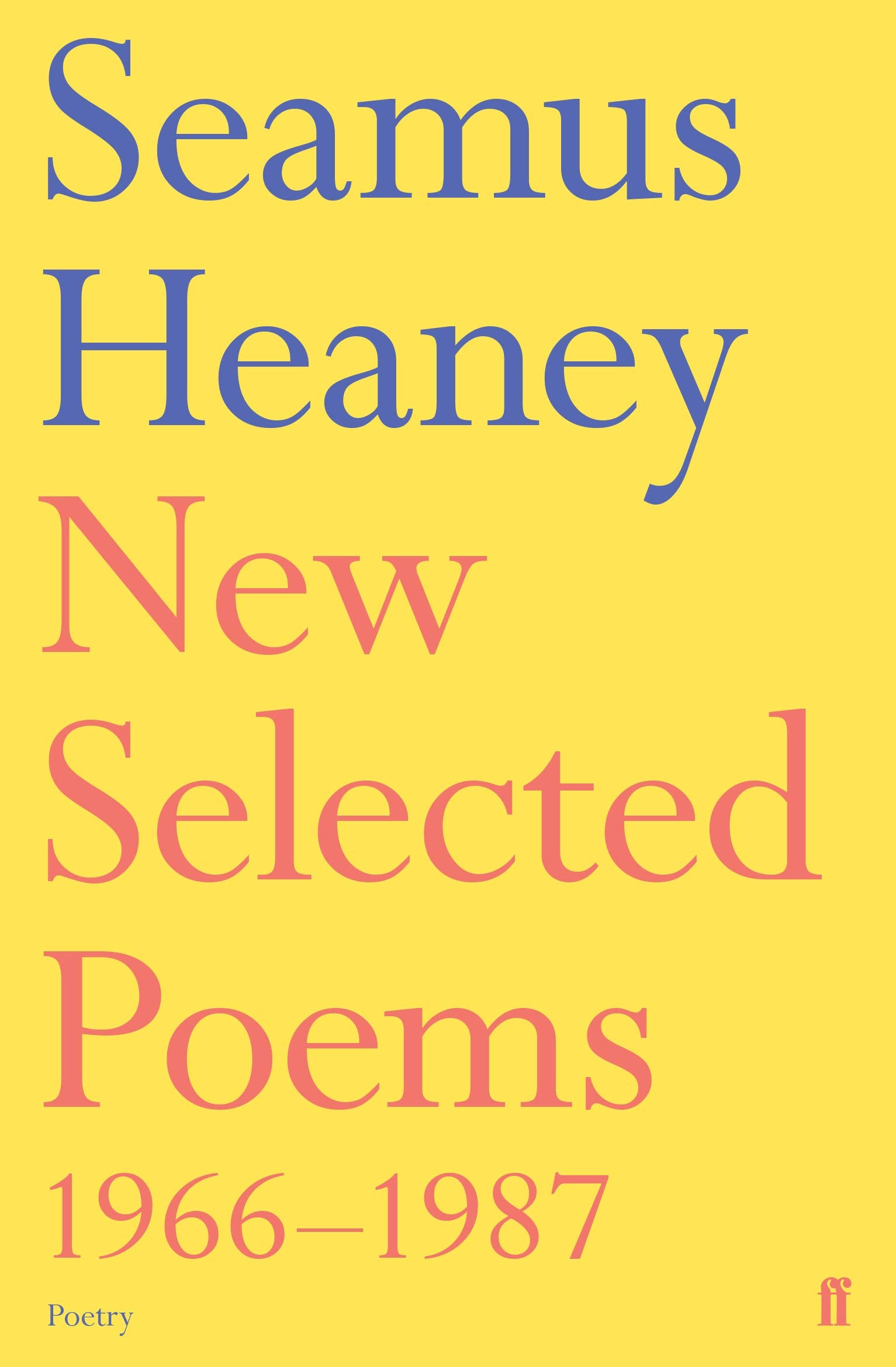 New Selected Poems 1966-1987 Poetry