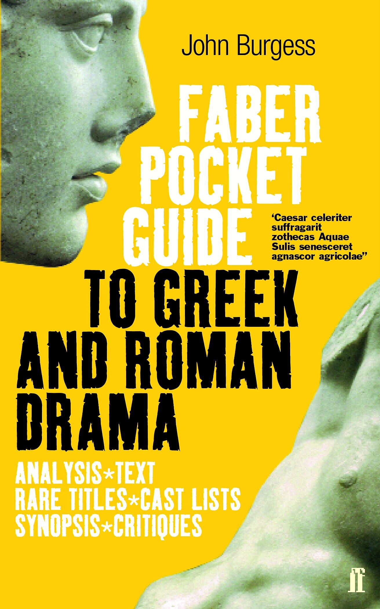 The Faber Pocket Guide to Greek and Roman Drama Social Sciences