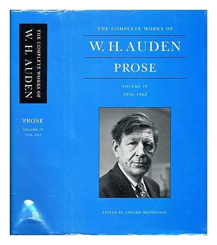 1956-1962 (v. 4) (W. H. Auden Prose) Contemporary literature