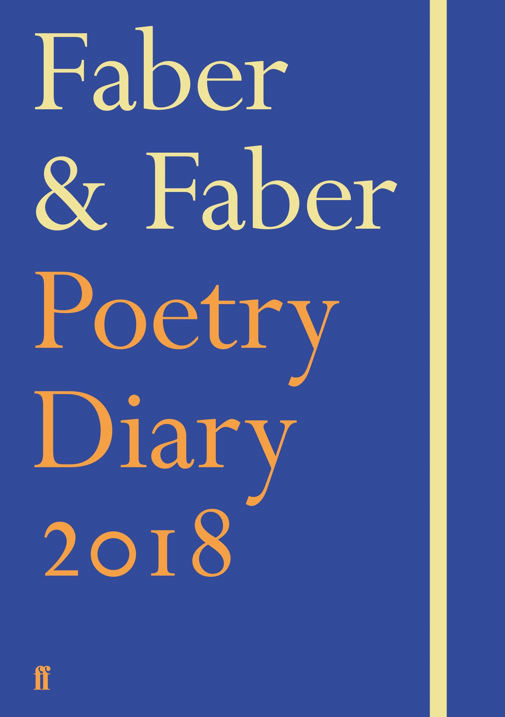 Faber & Faber Poetry Diary 2018: Royal Blue Poetry