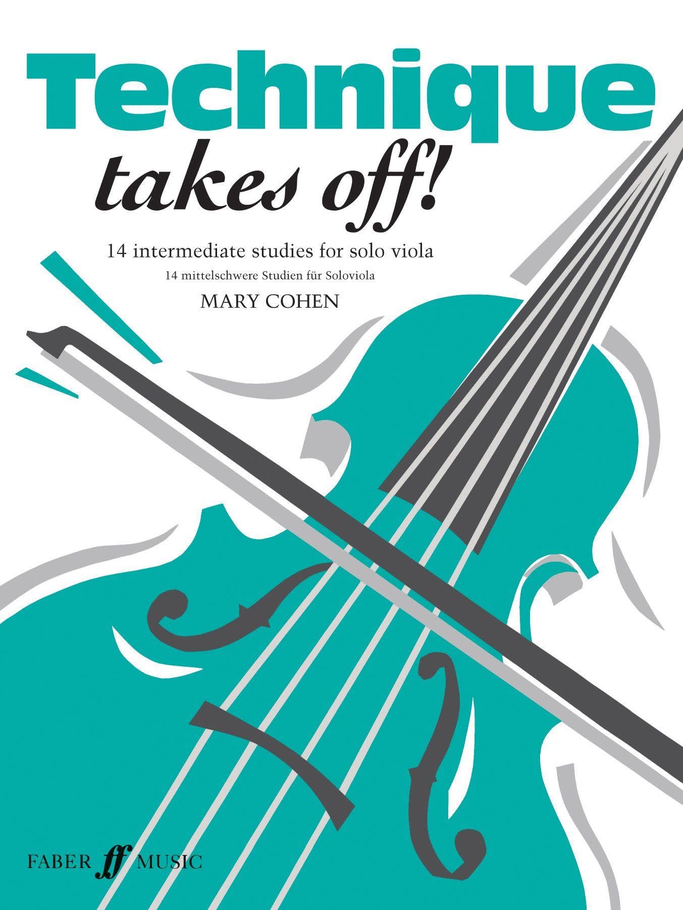 Technique Takes Off! Viola: 14 Intermediate Studies for Solo Viola / 14 Mittelschwere Studien fur Soloviola Sheet Music