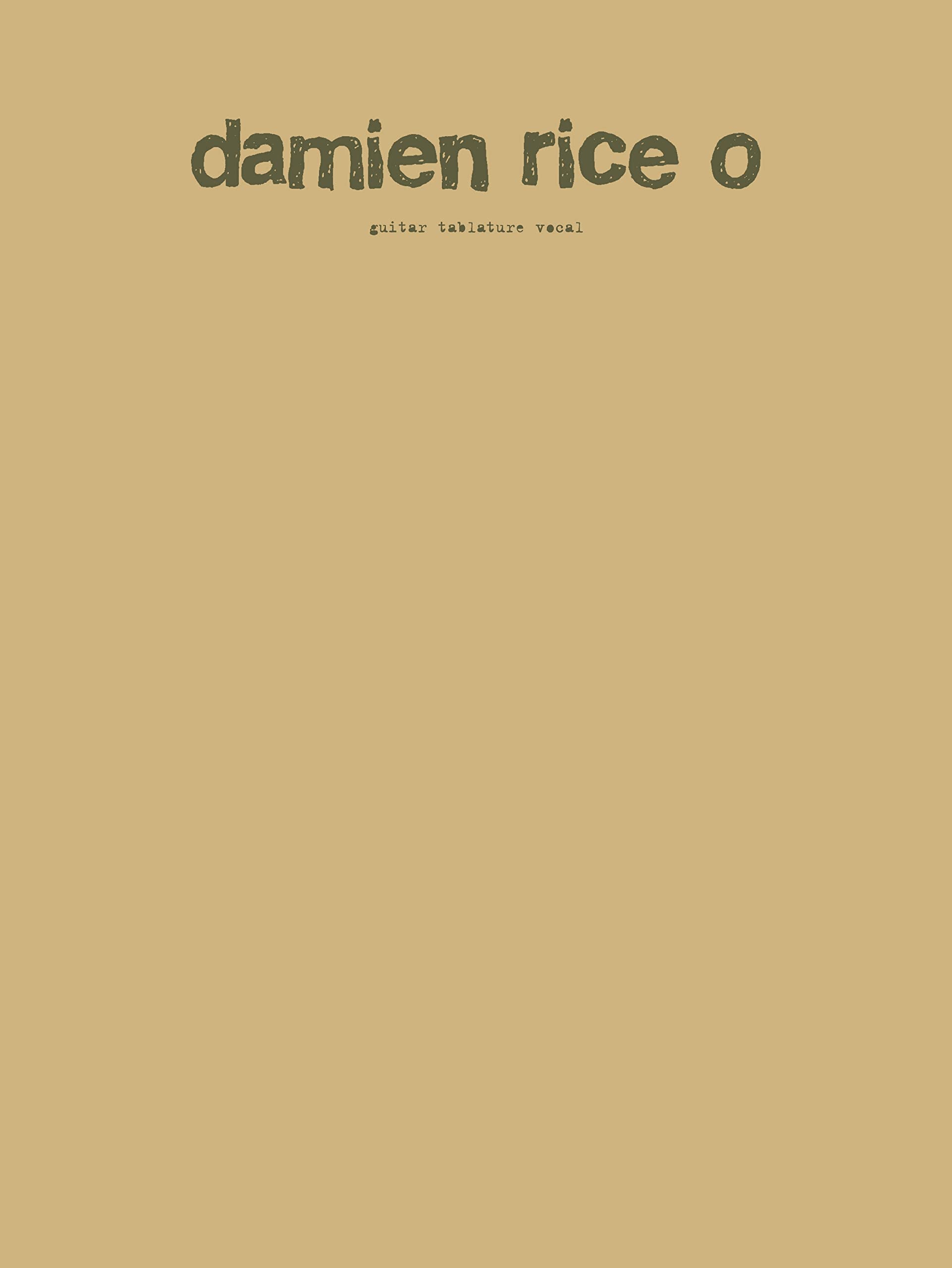 O: Guitar Tab/vocal, Faber Edition Sheet Music