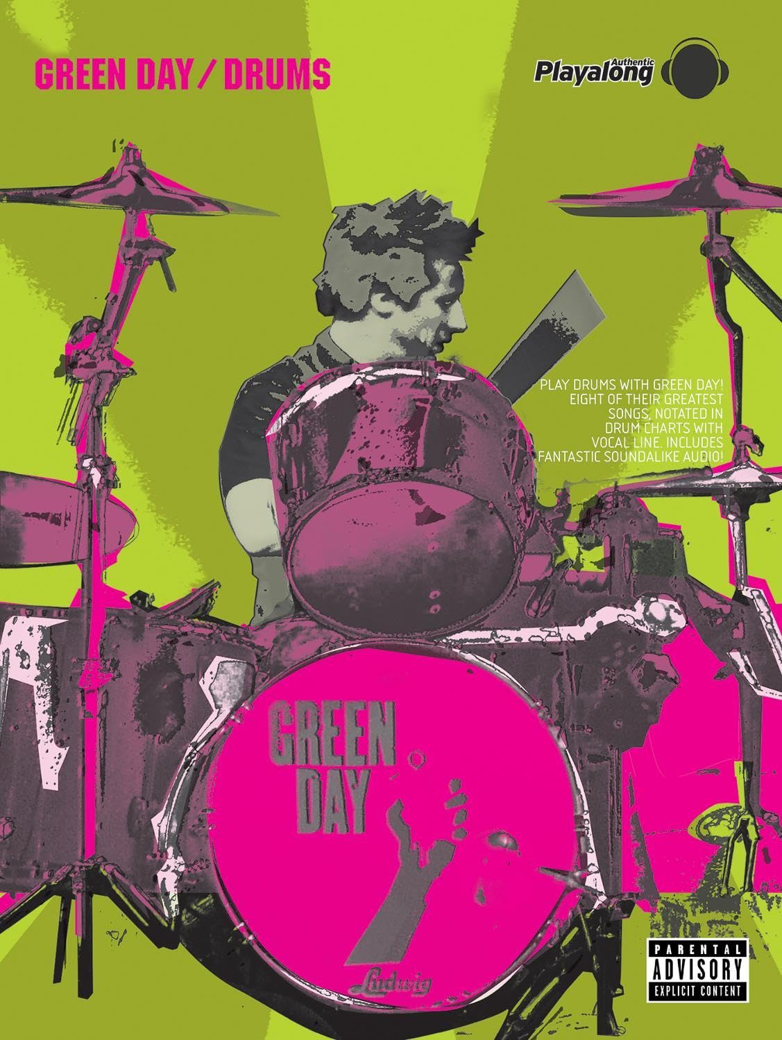 Green Day Authentic Drums Playalong: Drum charts with vocal line. With authentic Playalong Sheet Music