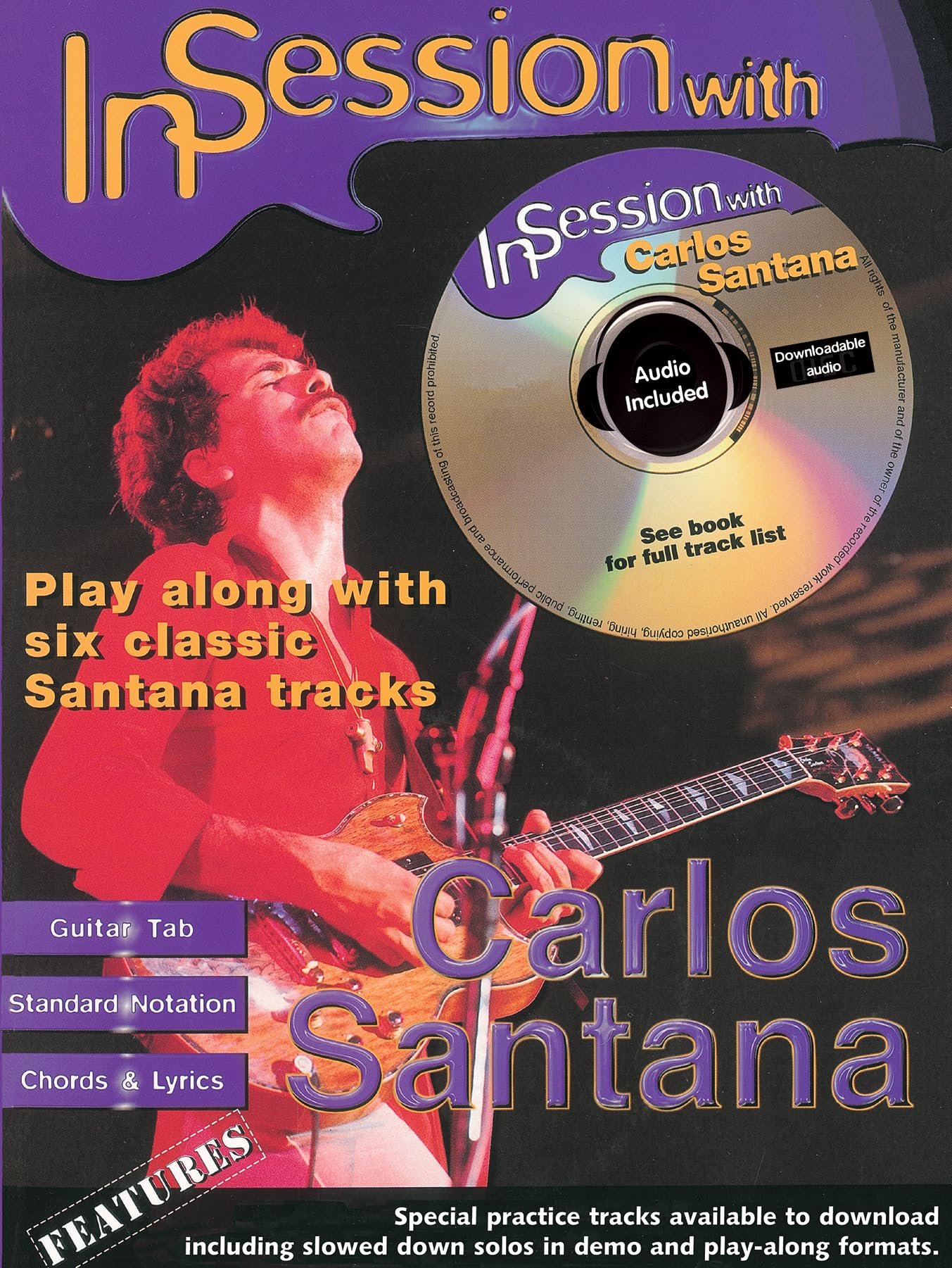In Session With Carlos Santana: (Guitar Tab): Guitar Tab, Standard Notation, Chords & Lyrics Sheet Music
