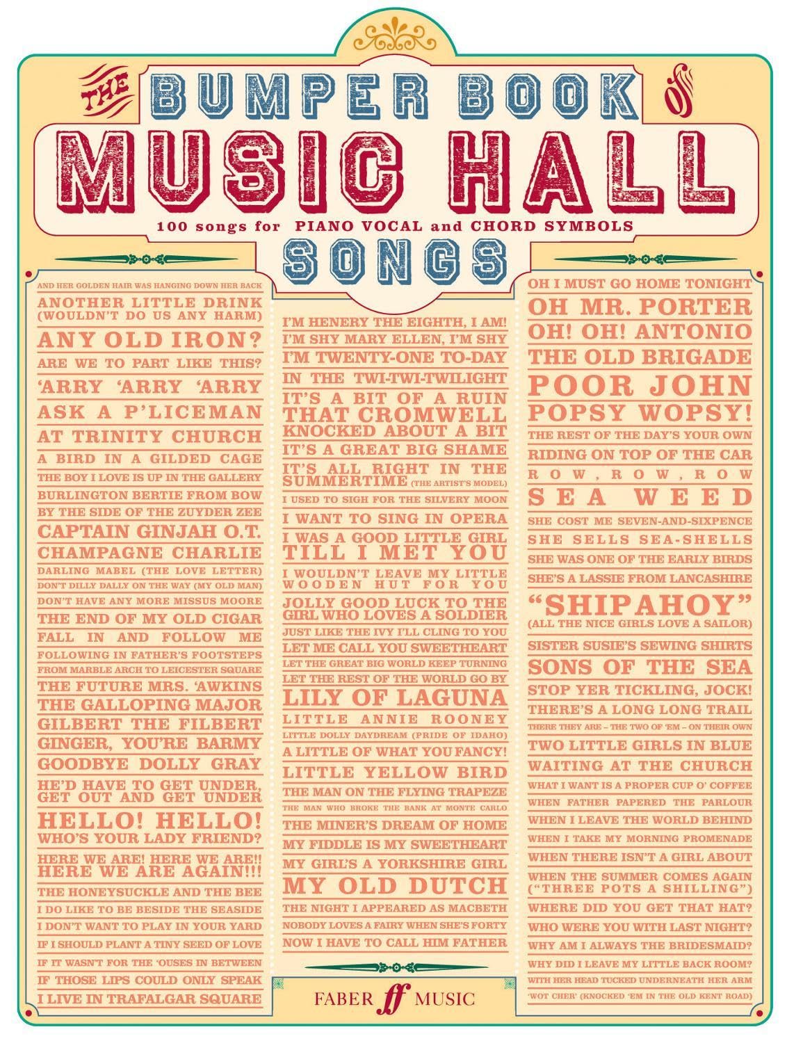 Bumper Book Of Music Hall Songs Social Sciences