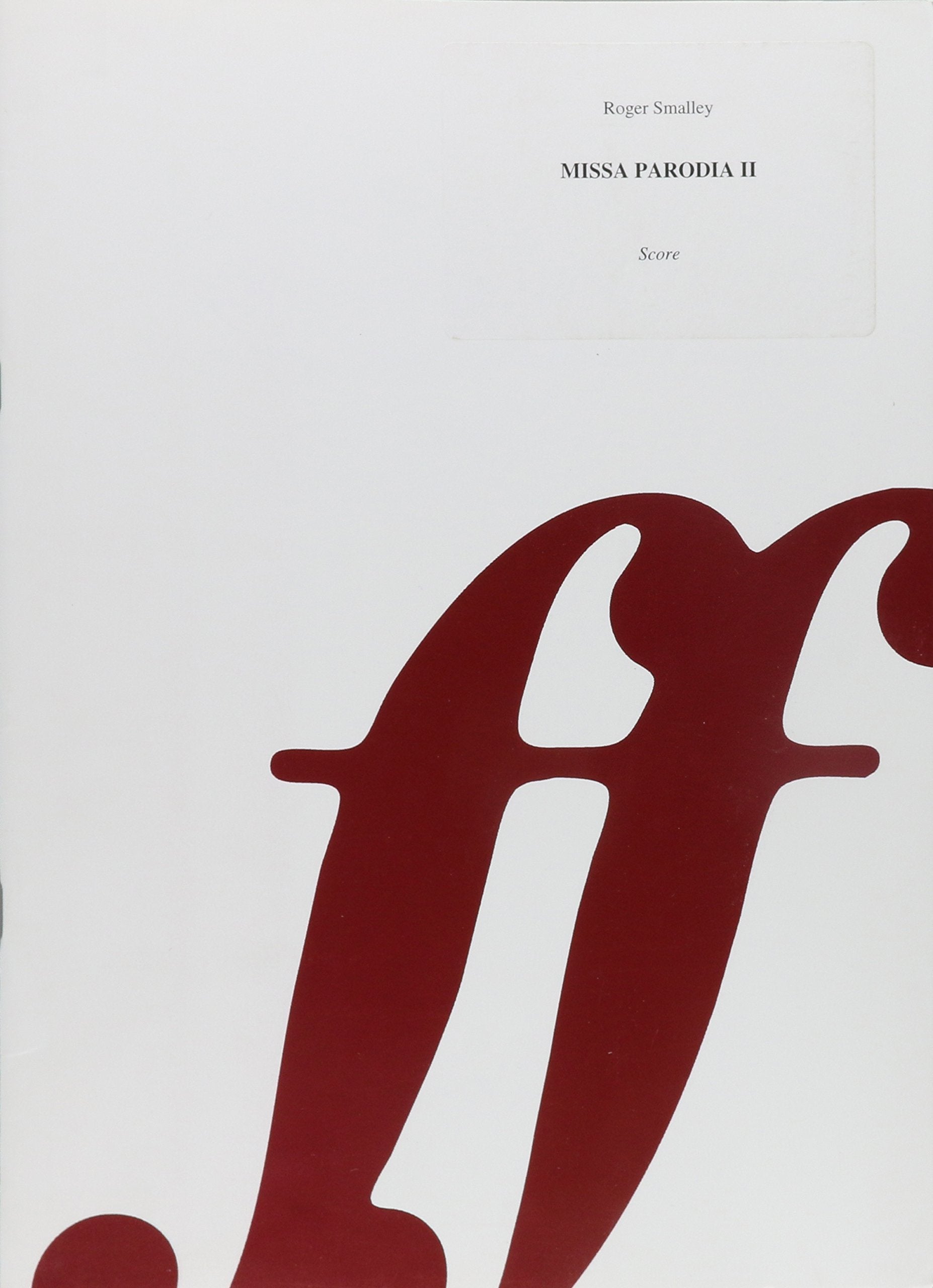 Missa Parodia II: Score (Faber Edition) Social Sciences