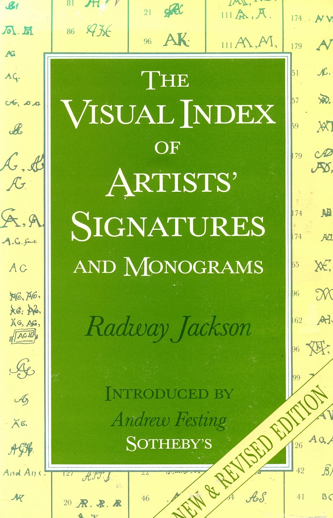 The Visual Index of Artists' Signatures and Monograms book