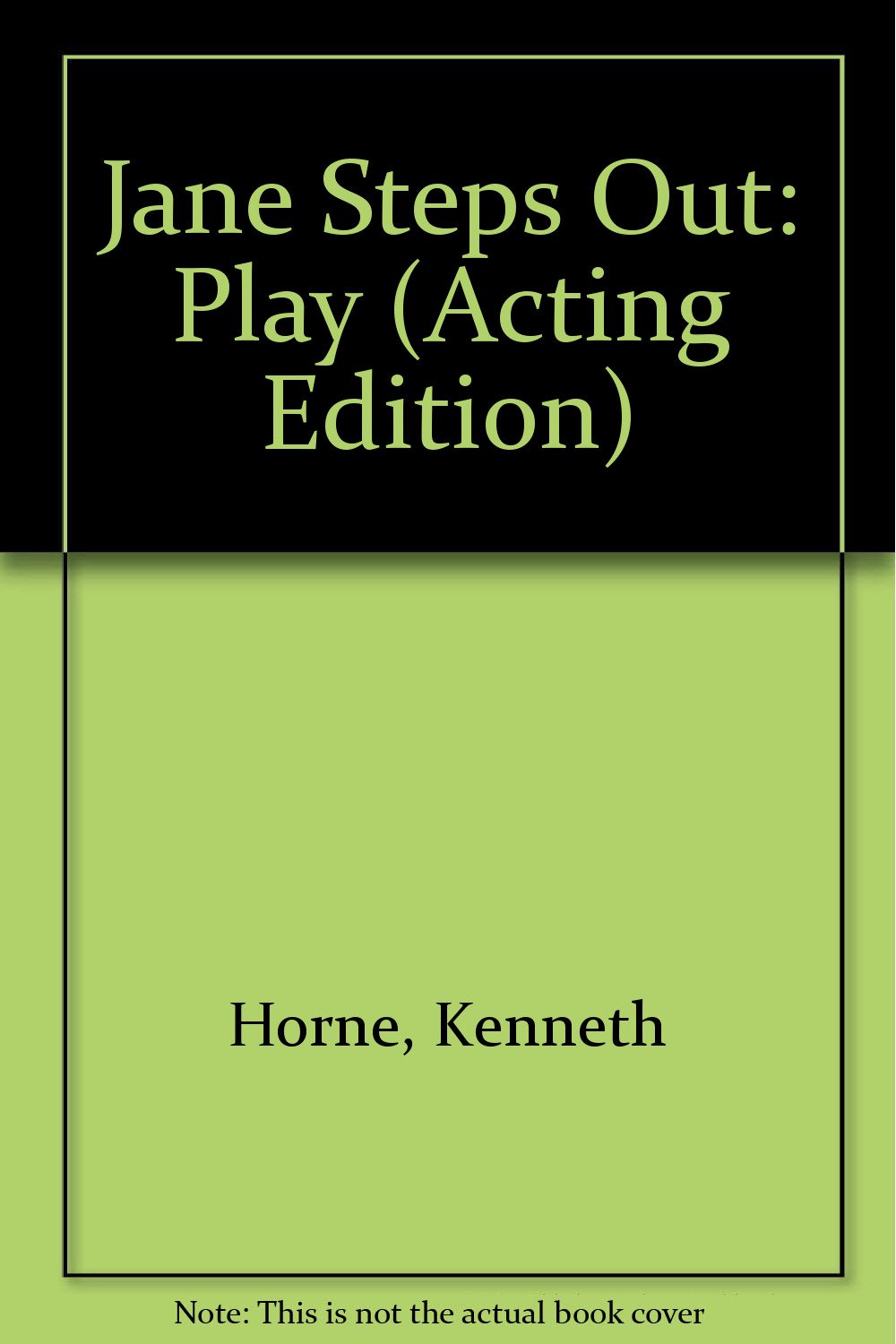 Product Image: Jane Steps Out: Play (Acting Edition)