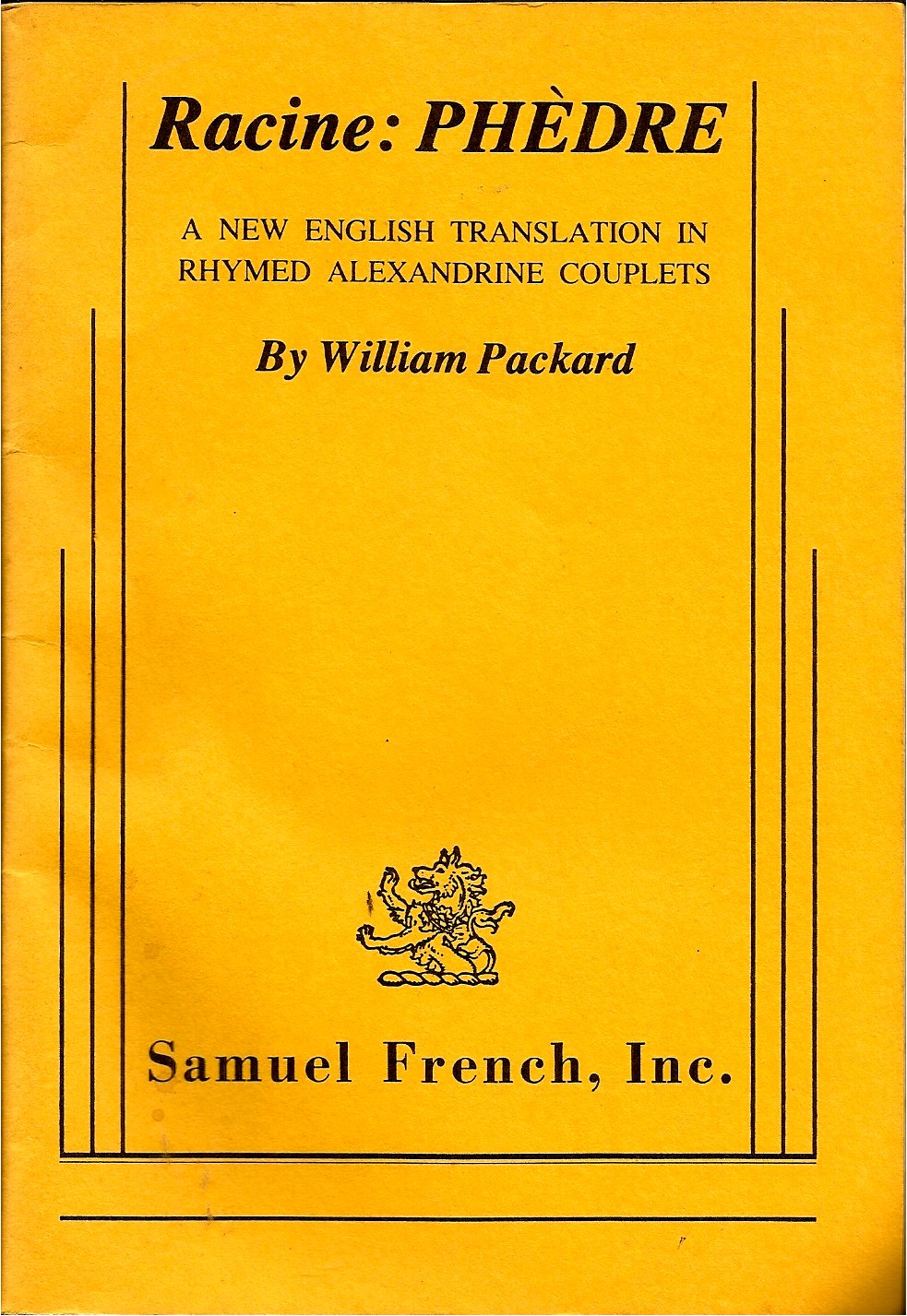 Racine: Phedre : A New English Translation in Rhymed Alexandrine Couplets Books