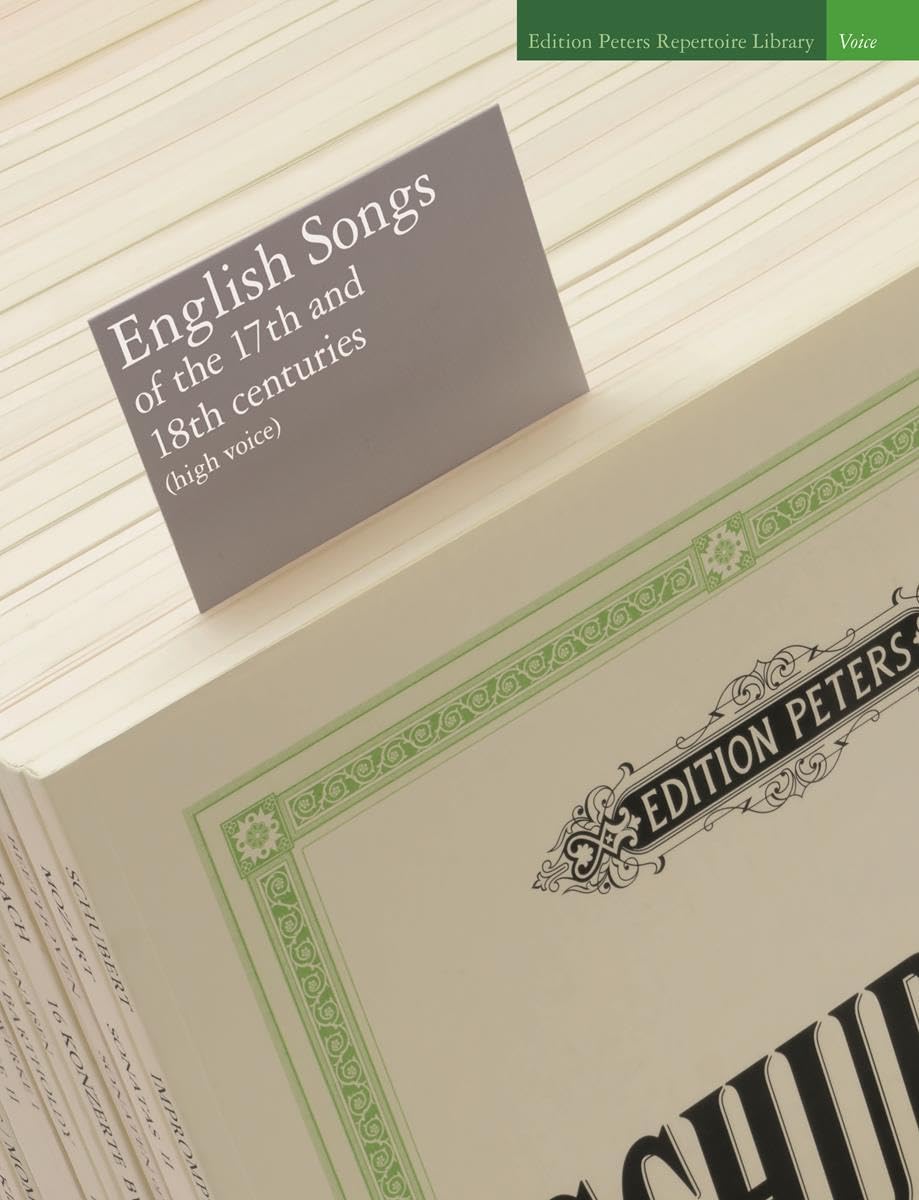 English songs of the 17th and 18th centuries chant book