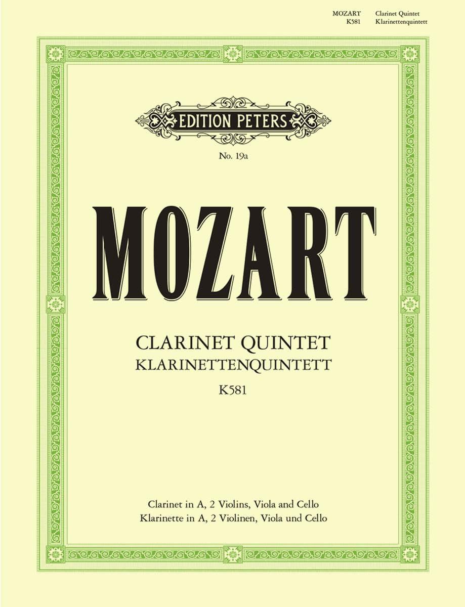 Clarinet quintet in a k.581 clarinette book