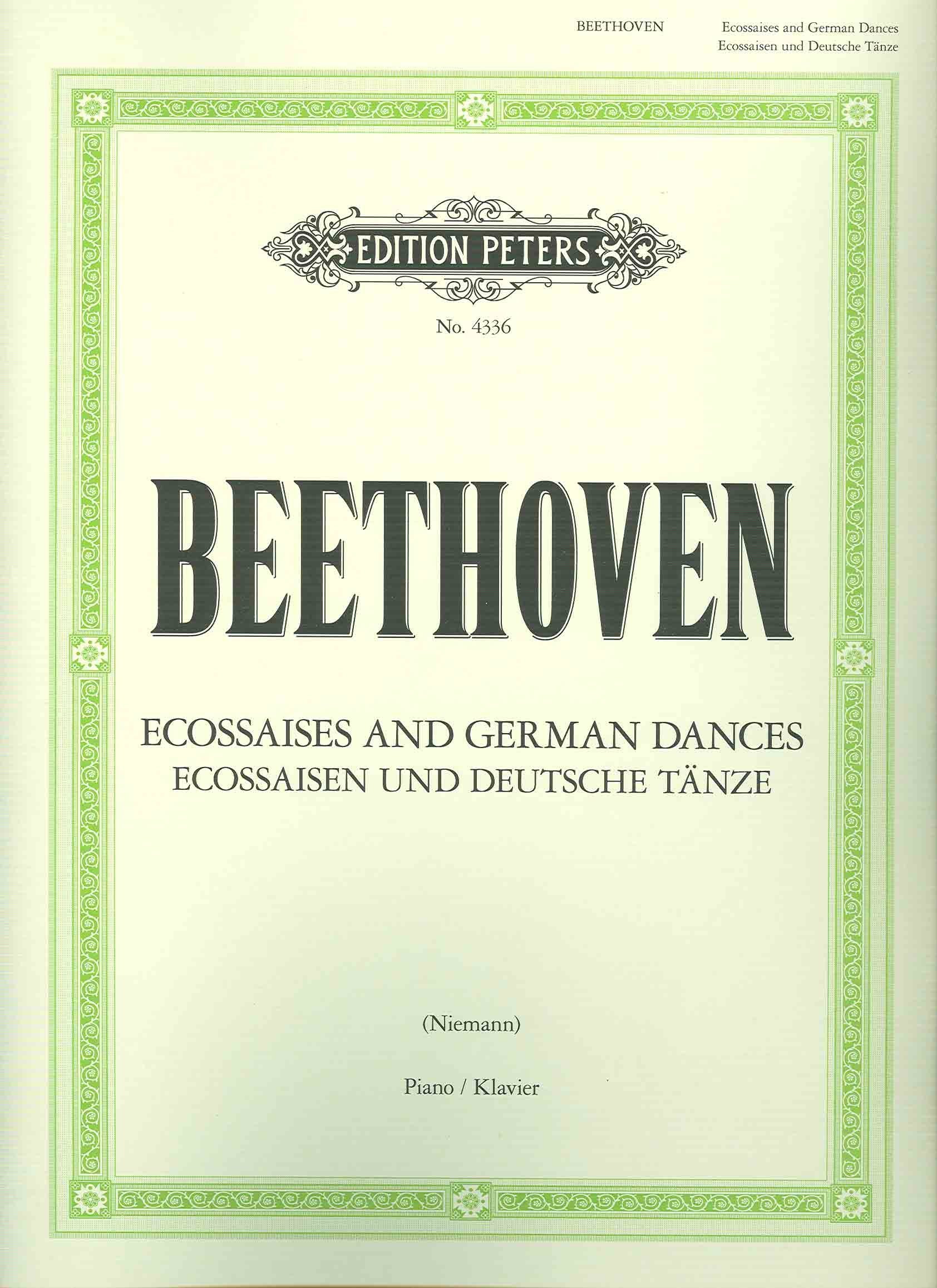 ECOSSAISEN & DEUTSCHE TANZE PIANO Sheet Music
