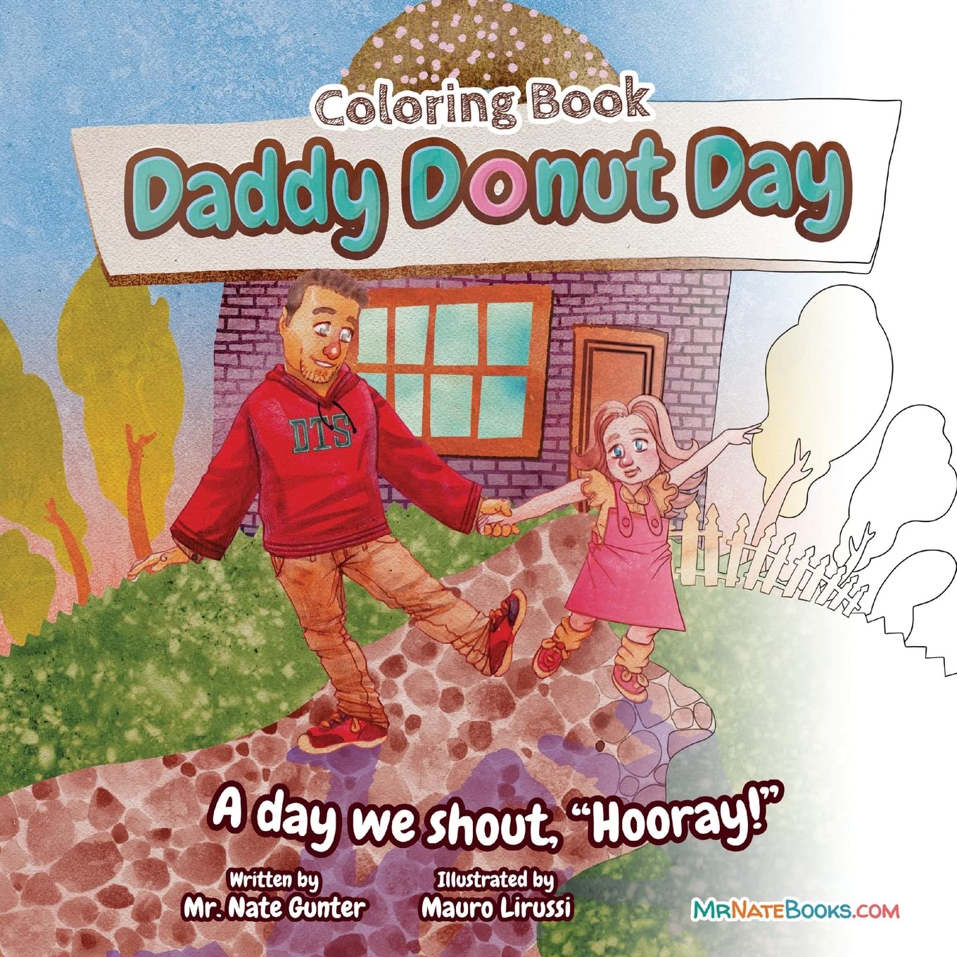 Daddy Donut Day Children's Coloring Book Novels & Short Stories