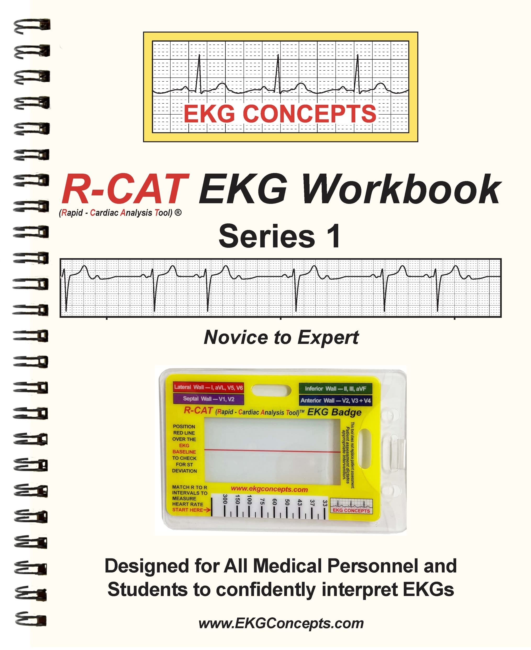 R-CAT EKG Workbook Series 1 - Includes R-CAT EKG Badge Books