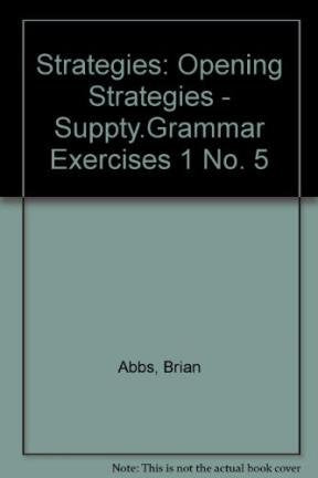 Opening Strategies - Suppty.Grammar Exercises 1 (No. 5) Foreign Languages ​​& Dictionaries