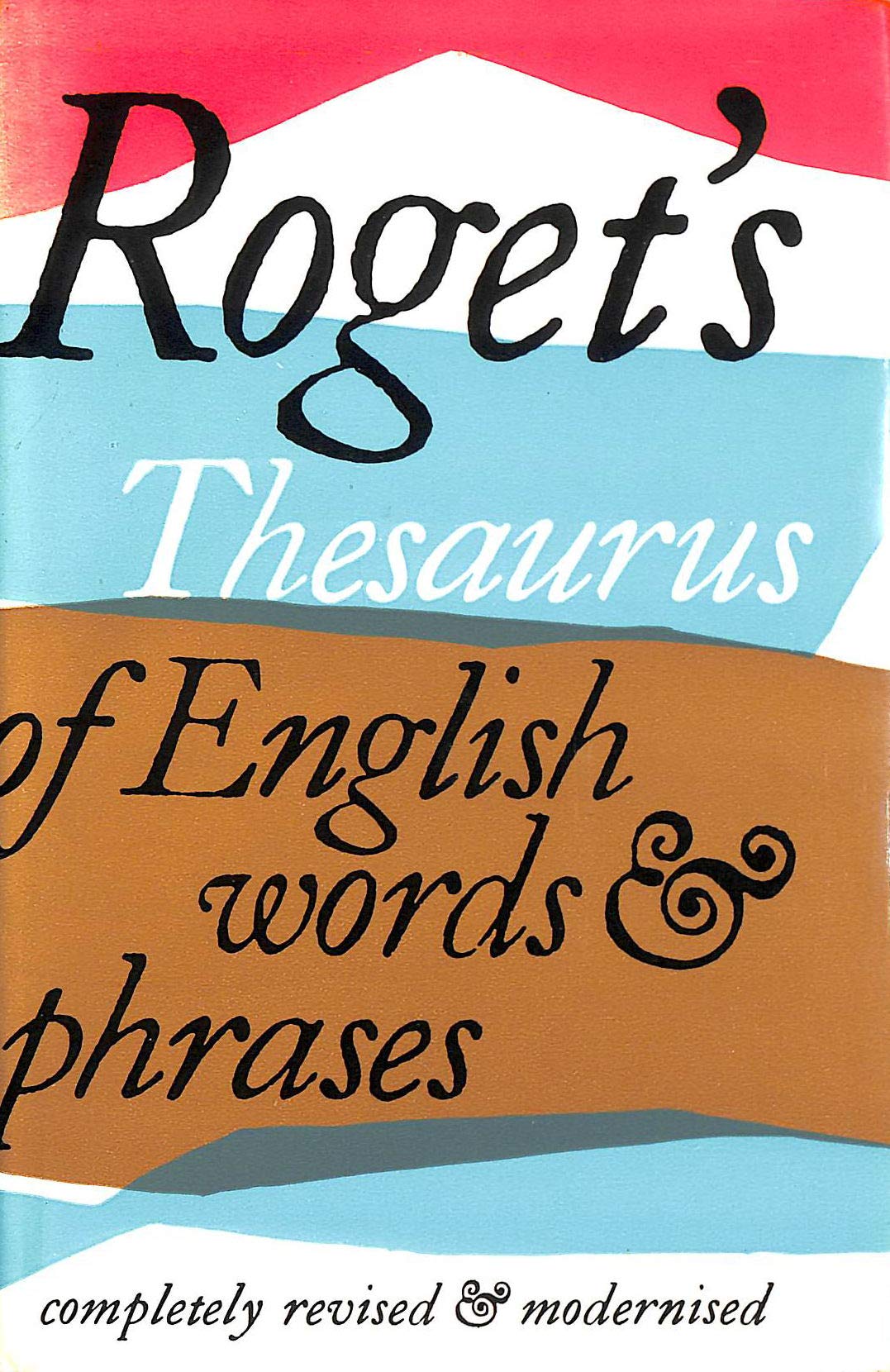 Thesaurus of English Words and Phrases Books