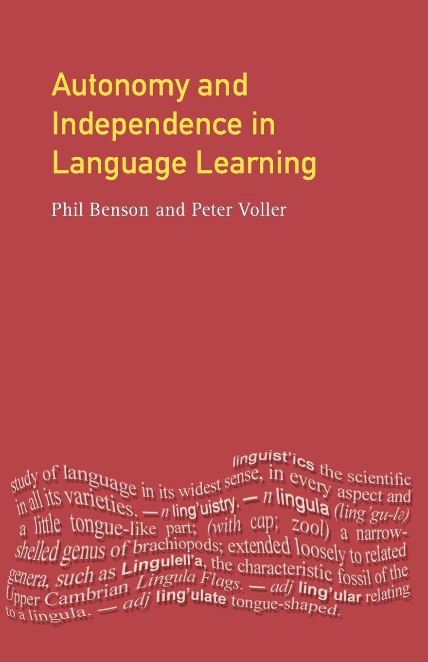 Autonomy and Independence in Language Learning Social Sciences