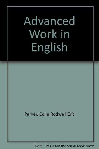 Advanced Work in English Books