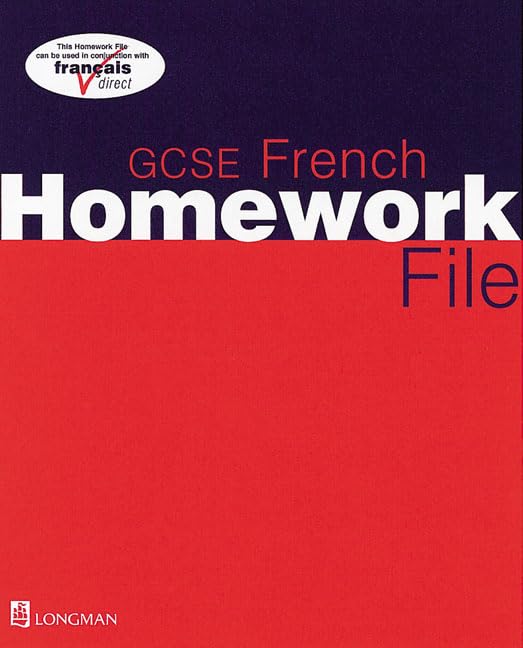 GCSE French Homework File Paper Foreign Languages ​​& Dictionaries