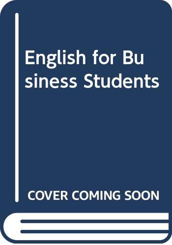 English for Business Students book