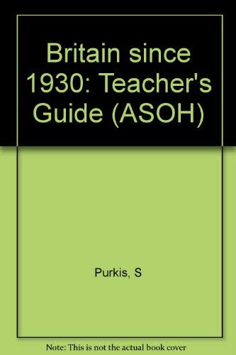 KS2 Britain Since 1930 Teacher's Book Paper (A SENSE OF HISTORY PRIMARY) Non-fiction